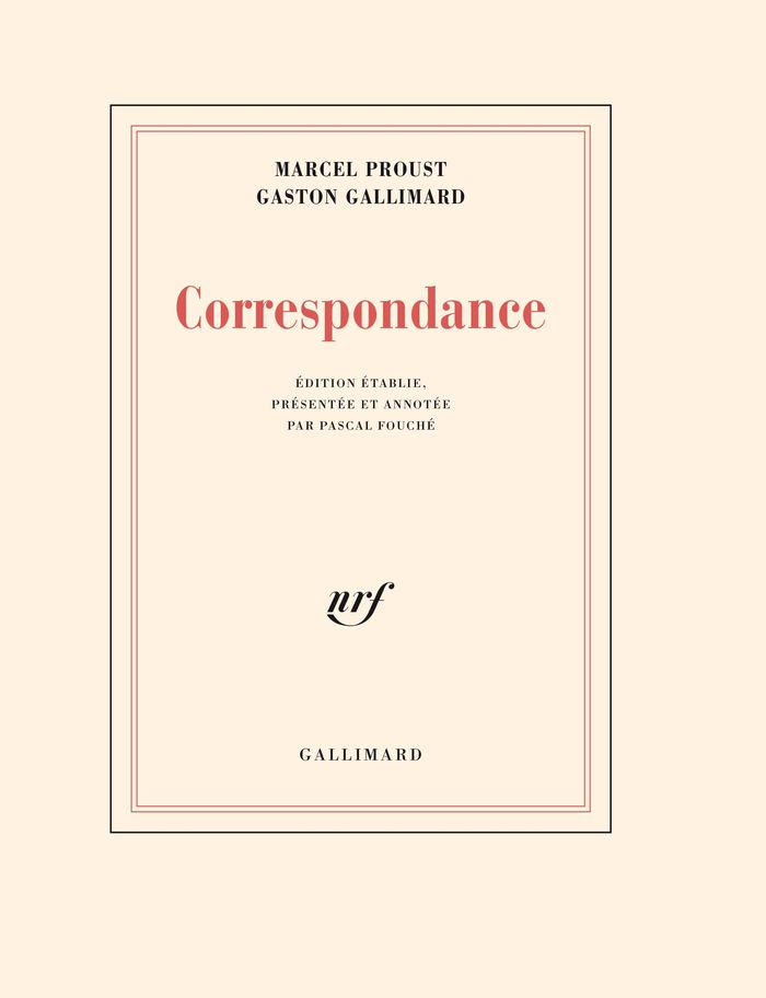 Couverture du livre « CORRESPONDANCE - (1912-1922) » de Proust/gallimard, librairie Les Contes Infusés à Corte