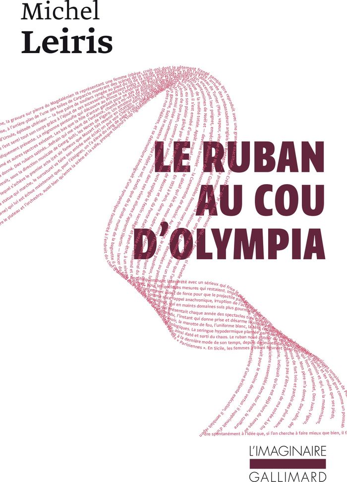 Couverture du livre « LE RUBAN AU COU D'OLYMPIA » de Michel Leiris, librairie Les Contes Infusés à Corte