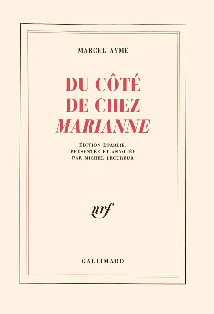 Couverture du livre « DU COTE DE CHEZ "MARIANNE" - CHRONIQUES 1933-1937 », librairie Les Contes Infusés à Corte