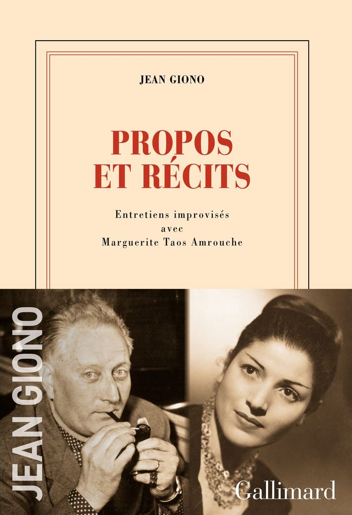 Couverture du livre « ENTRETIENS AVEC JEAN AMROUCHE ET TAOS AMROUCHE » de Jean Giono, librairie Les Contes Infusés à Corte