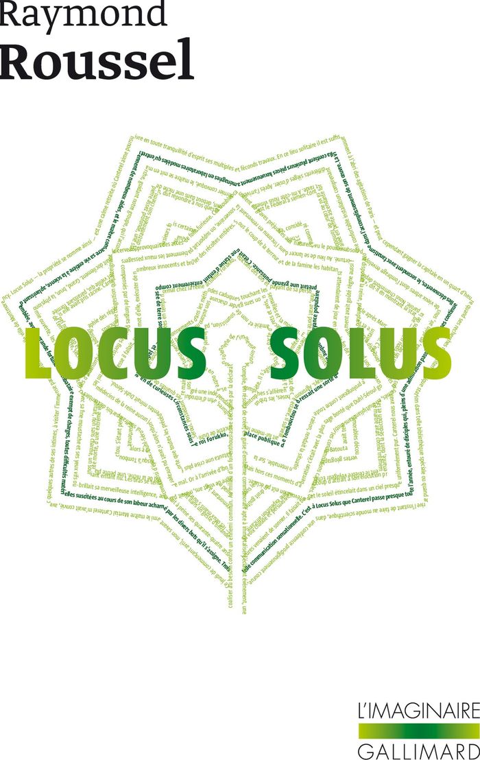 Couverture du livre « LOCUS SOLUS » de Raymond Roussel, librairie Les Contes Infusés à Corte