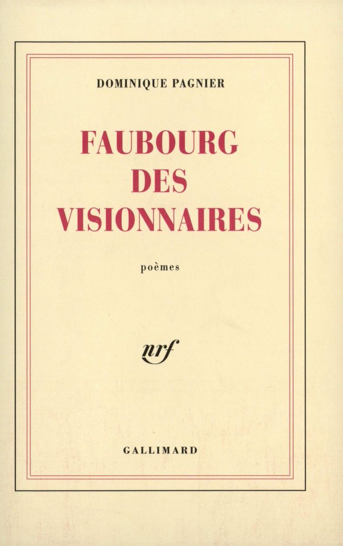 Couverture du livre « FAUBOURG DES VISIONNAIRES » de Dominique Pagnier, librairie Les Contes Infusés à Corte