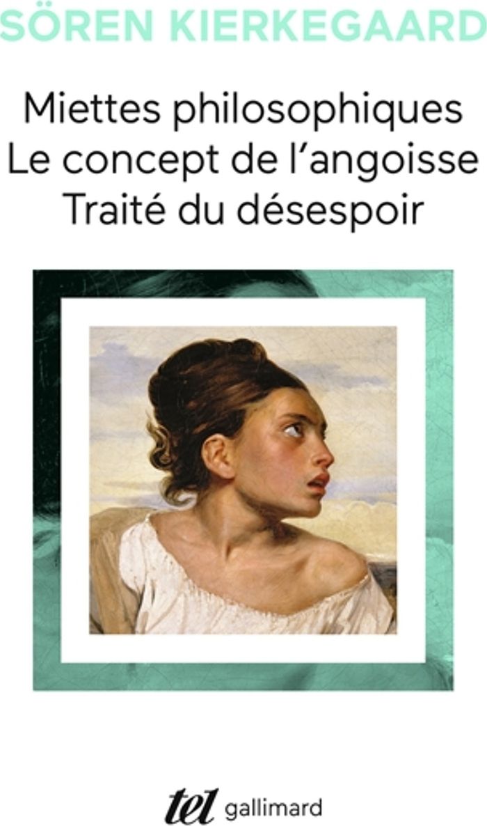 Couverture du livre « MIETTES PHILOSOPHIQUES - LE CONCEPT DE L'ANGOISSE - TRAITE DU DESESPOIR » de Soren Kierkegaard, librairie Les Contes Infusés à Corte