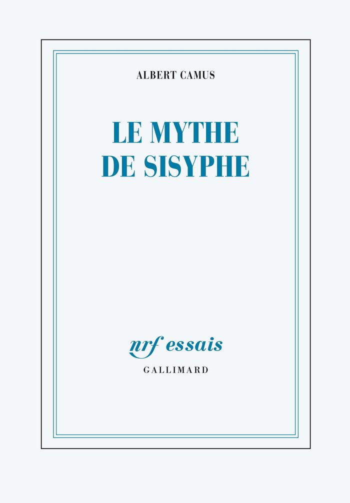 Couverture du livre « LE MYTHE DE SISYPHE - ESSAI SUR L'ABSURDE » de Albert Camus, librairie Les Contes Infusés à Corte
