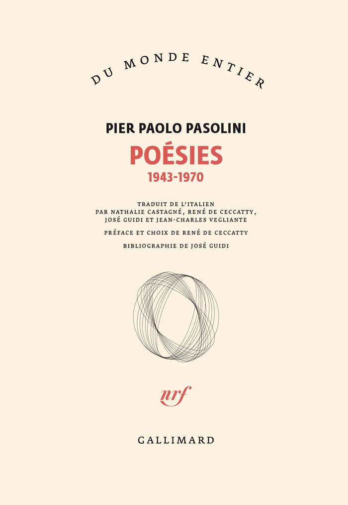 Couverture du livre « POESIES - (1943-1970) » de Pasolini Pier Paolo, librairie Les Contes Infusés à Corte