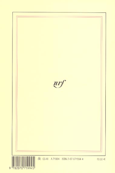 Quatrième de couverture de « JE DIRAI QUE JE SUIS TOMBE/LA BOITE A OUTILS »