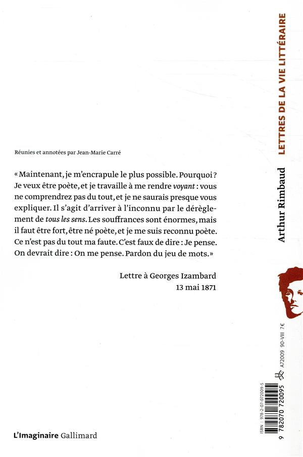Quatrième de couverture de « LETTRES DE LA VIE LITTERAIRE - (1870-1875) »