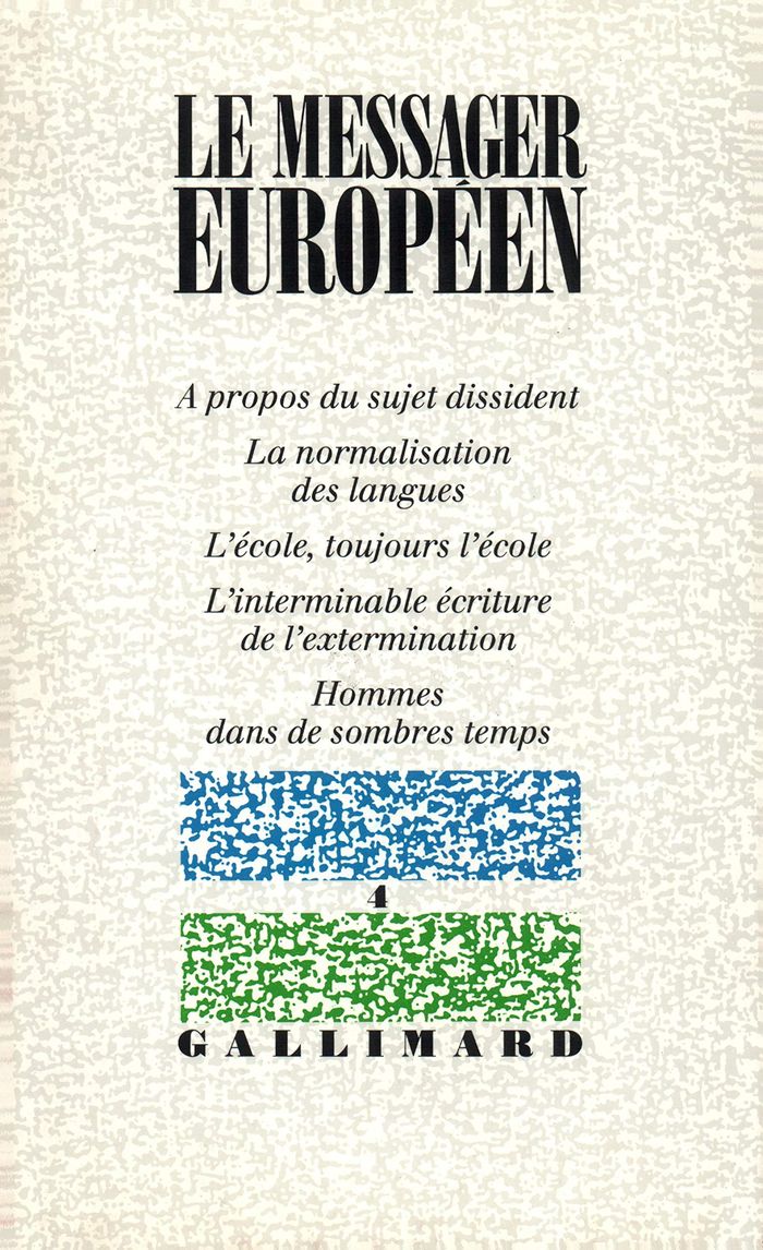 Couverture du livre « LE MESSAGER EUROPEEN » de Collectif, librairie Les Contes Infusés à Corte