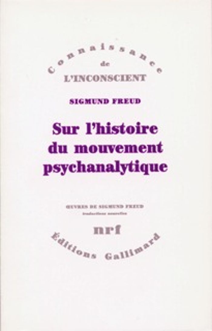 Couverture du livre « SUR L'HISTOIRE DU MOUVEMENT PSYCHANALYTIQUE » de Freud/pontalis, librairie Les Contes Infusés à Corte