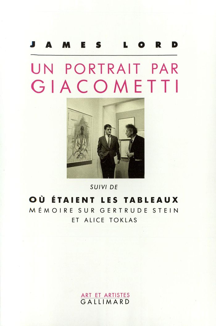 Couverture du livre « UN PORTRAIT PAR GIACOMETTI / OU ETAIENT LES TABLEAUX. MEMOIRE SUR GERTRUDE STEIN ET ALICE TOKLAS » de James Lord, librairie Les Contes Infusés à Corte