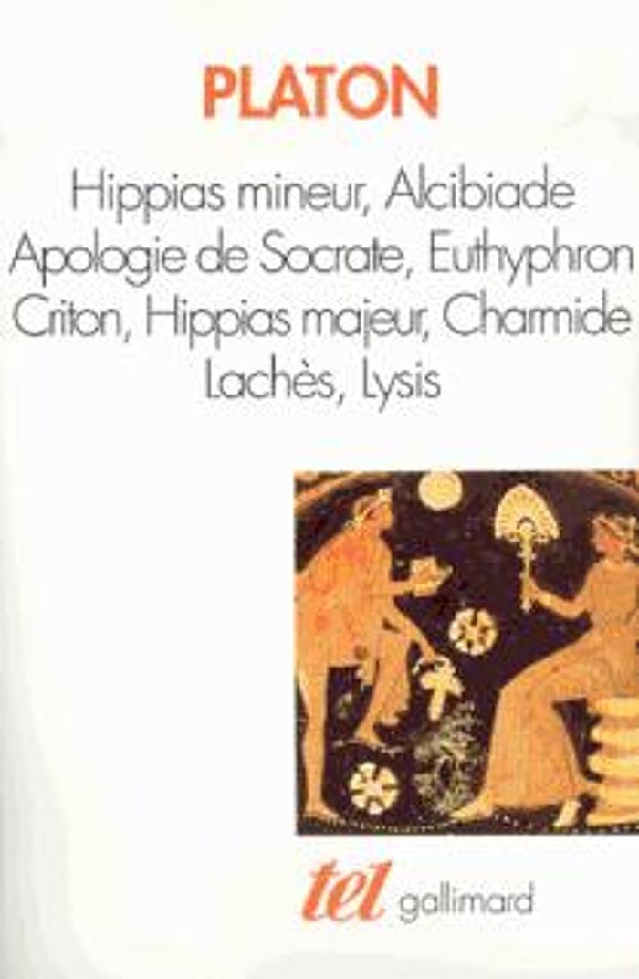 Couverture du livre « HIPPIAS MINEUR - ALCIBIADE - APOLOGIE DE SOCRATE - EUTHYPHRON - CRITON - HIPPIAS MAJEUR - CHARMIDE - », librairie Les Contes Infusés à Corte