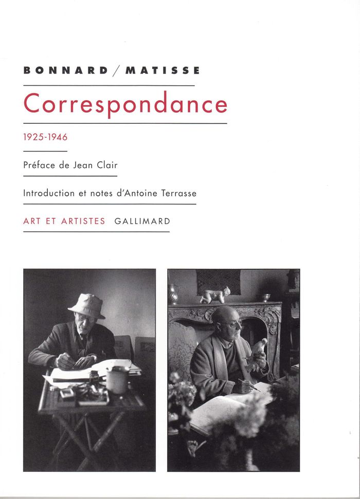 Couverture du livre « CORRESPONDANCE - (1925-1946) » de Bonnard/matisse, librairie Les Contes Infusés à Corte