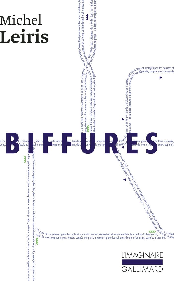 Couverture du livre « LA REGLE DU JEU - I - BIFFURES » de Michel Leiris, librairie Les Contes Infusés à Corte