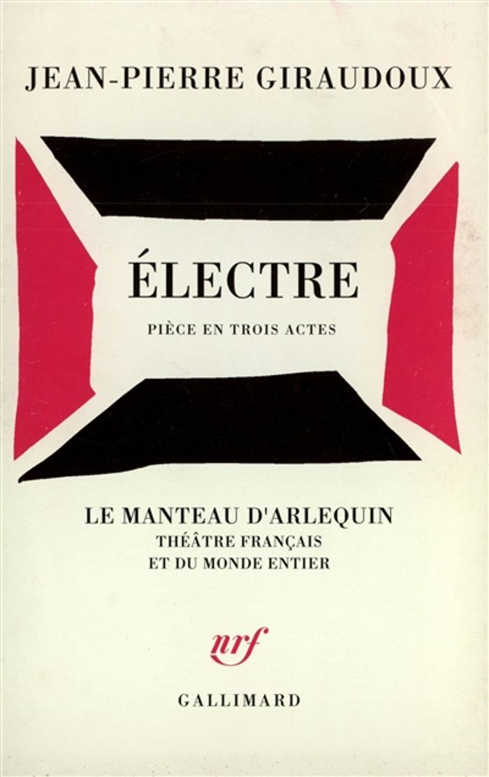 Couverture du livre « ELECTRE - PIECE EN TROIS ACTES », librairie Les Contes Infusés à Corte
