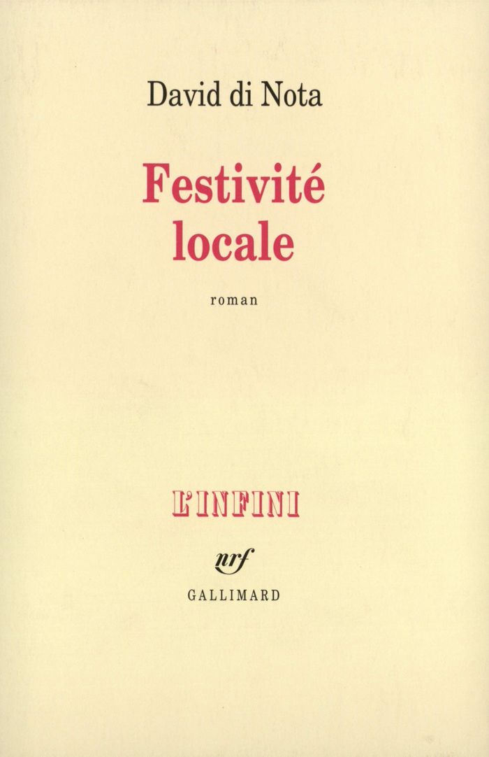 Couverture du livre « FESTIVITE LOCALE » de Di Nota David, librairie Les Contes Infusés à Corte