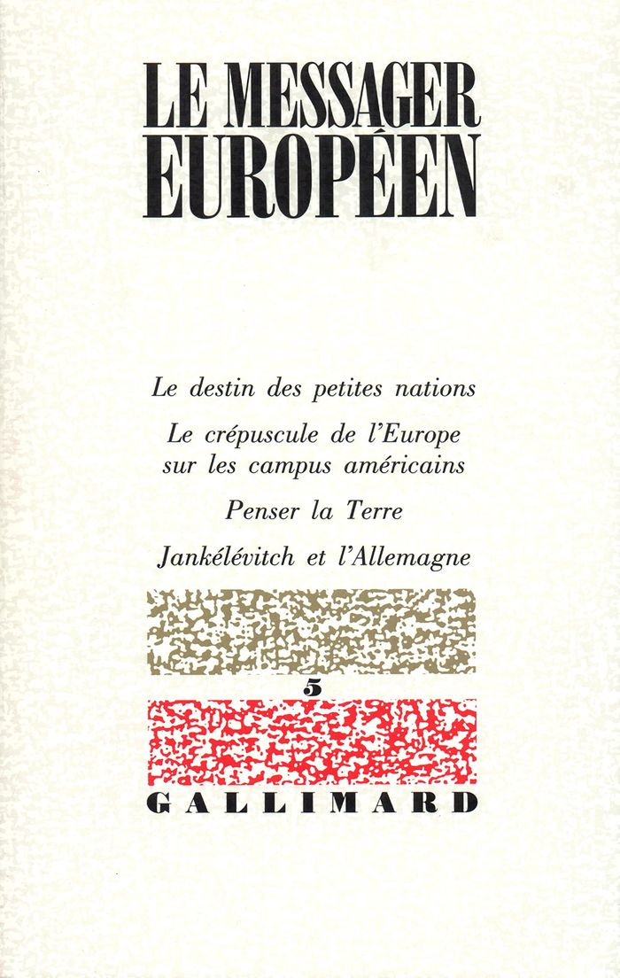 Couverture du livre « LE MESSAGER EUROPEEN » de Collectif, librairie Les Contes Infusés à Corte
