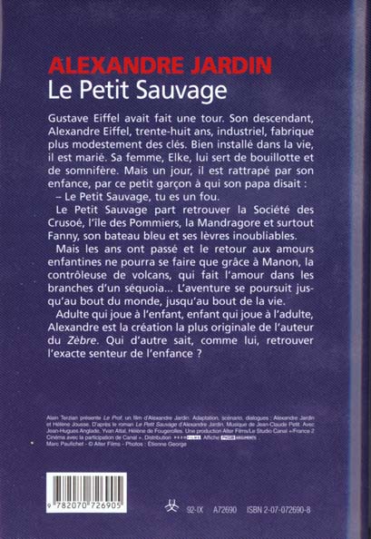 Quatrième de couverture de « LE PETIT SAUVAGE »
