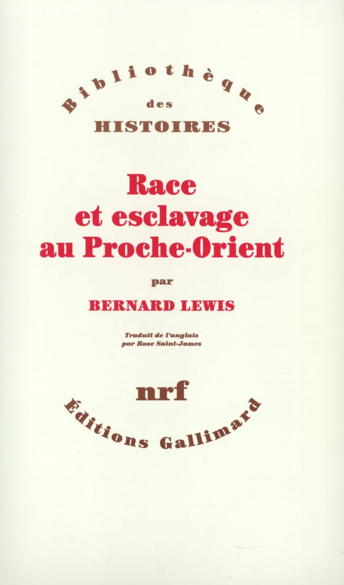 Couverture du livre « RACE ET ESCLAVAGE AU PROCHE-ORIENT », librairie Les Contes Infusés à Corte