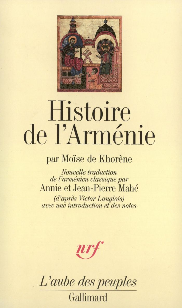 Couverture du livre « HISTOIRE DE L'ARMENIE » de Moise De Khorene, librairie Les Contes Infusés à Corte