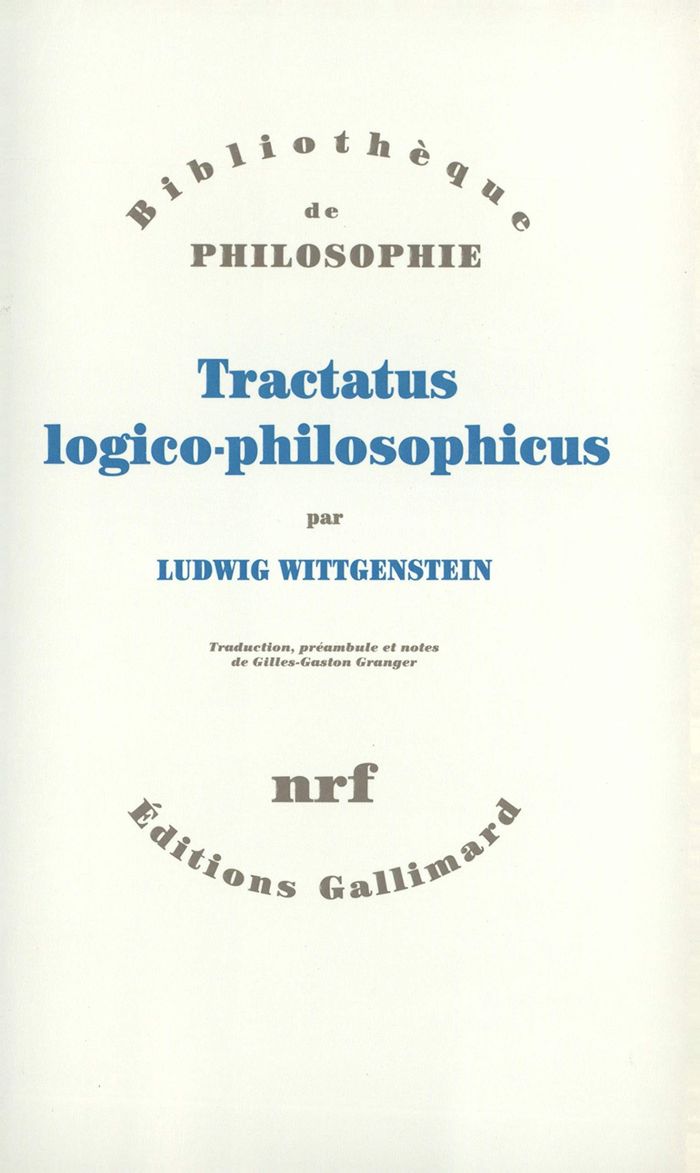 Couverture du livre « TRACTATUS LOGICO-PHILOSOPHICUS » de Ludwig Wittgenstein, librairie Les Contes Infusés à Corte