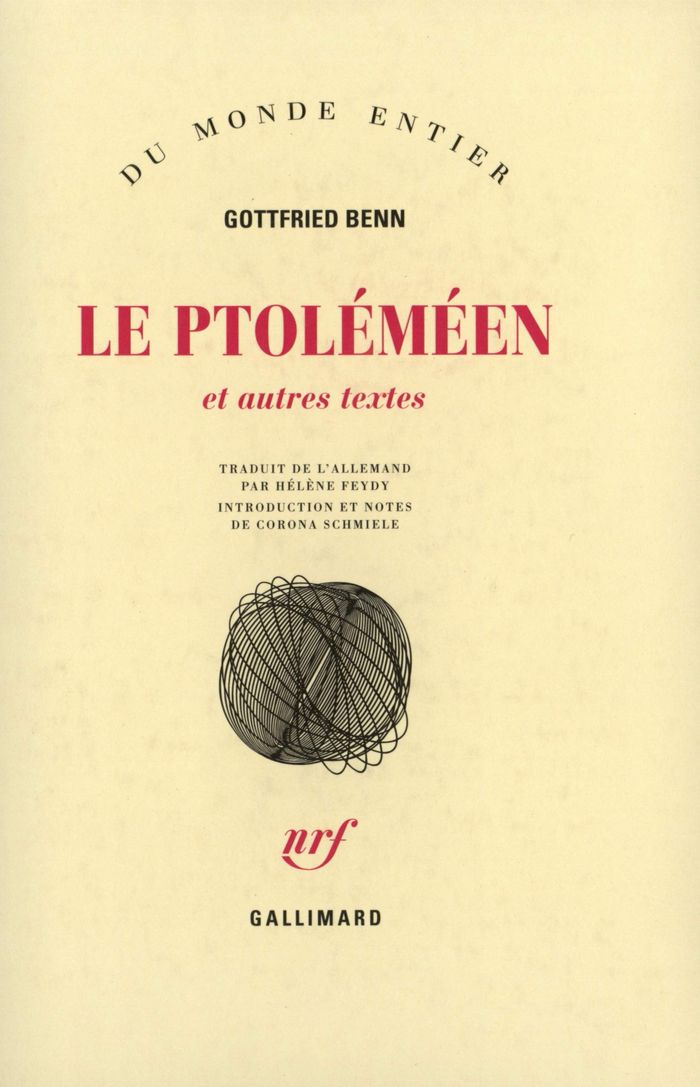 Couverture du livre « LE PTOLEMEEN ET AUTRES TEXTES » de Gottfried Benn, librairie Les Contes Infusés à Corte