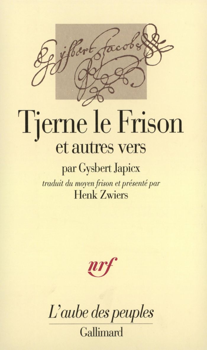 Couverture du livre « TJERNE LE FRISON ET AUTRES VERS » de Gysbert Japicx, librairie Les Contes Infusés à Corte