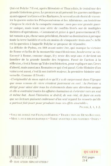 Quatrième de couverture de « HISTOIRE »