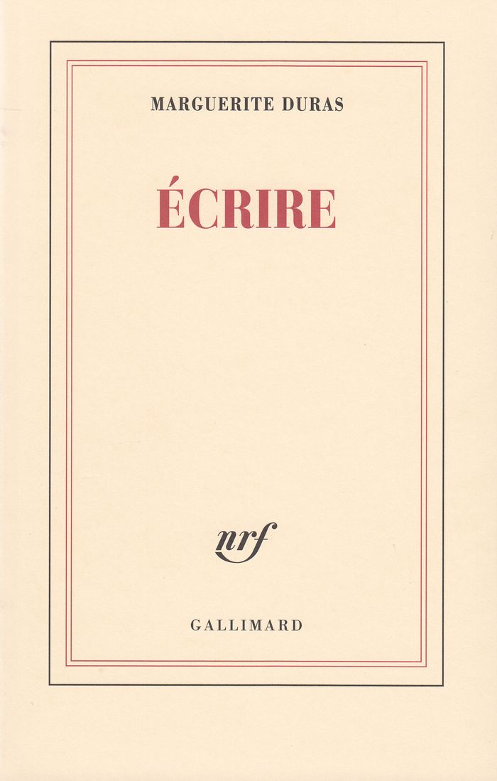 Couverture du livre « ECRIRE » de Marguerite Duras, librairie Les Contes Infusés à Corte