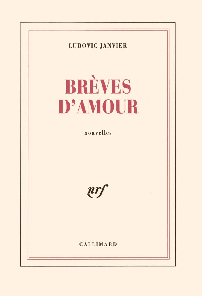 Couverture du livre « BREVES D'AMOUR » de Ludovic Janvier, librairie Les Contes Infusés à Corte