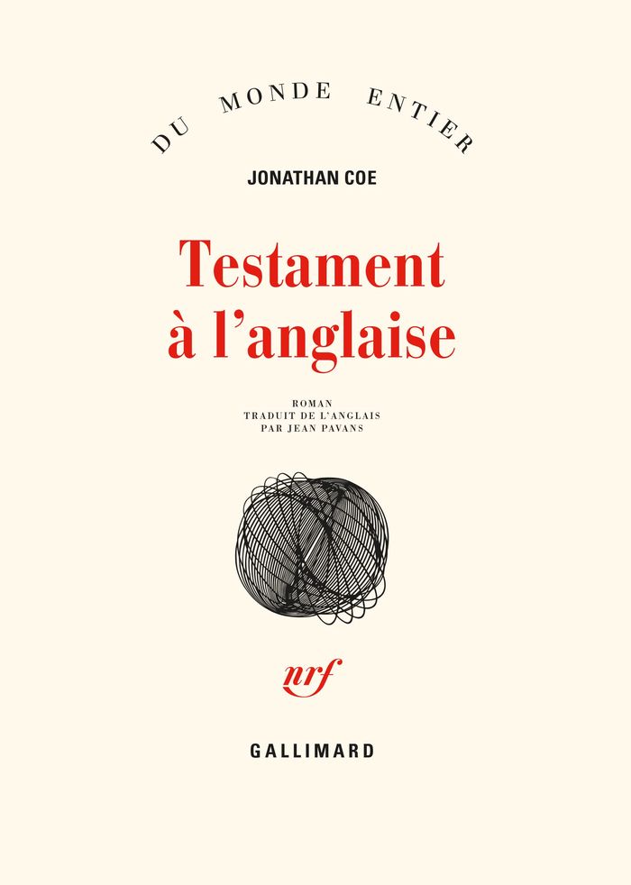 Couverture du livre « TESTAMENT A L'ANGLAISE » de Jonathan Coe, librairie Les Contes Infusés à Corte