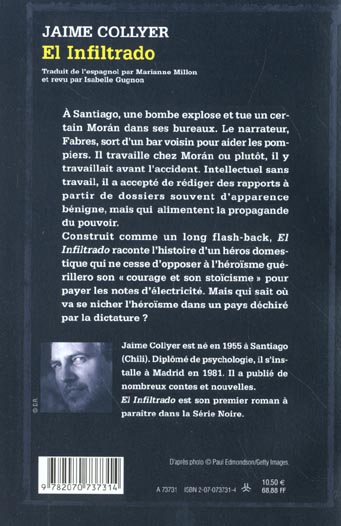 Quatrième de couverture de « EL INFILTRADO »