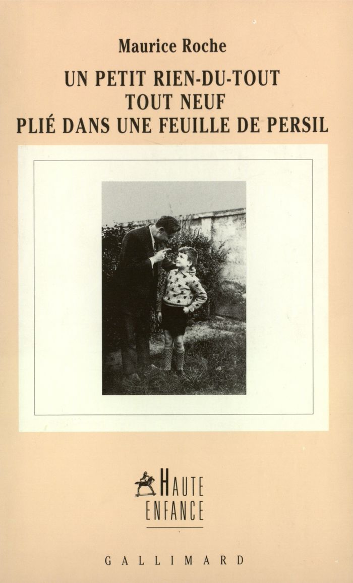 Couverture du livre « UN PETIT RIEN-DU-TOUT TOUT NEUF PLIE DANS UNE FEUILLE DE PERSIL » de Maurice Roche, librairie Les Contes Infusés à Corte