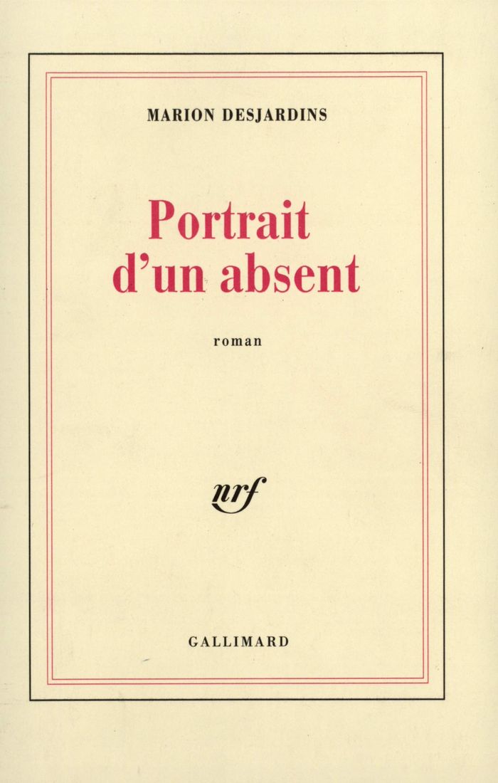 Couverture du livre « PORTRAIT D'UN ABSENT » de Marion Desjardins, librairie Les Contes Infusés à Corte