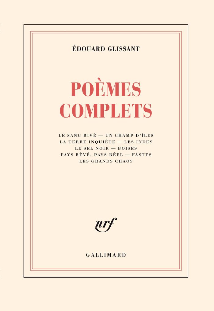 Couverture du livre « POEMES COMPLETS » de Edouard Glissant, librairie Les Contes Infusés à Corte