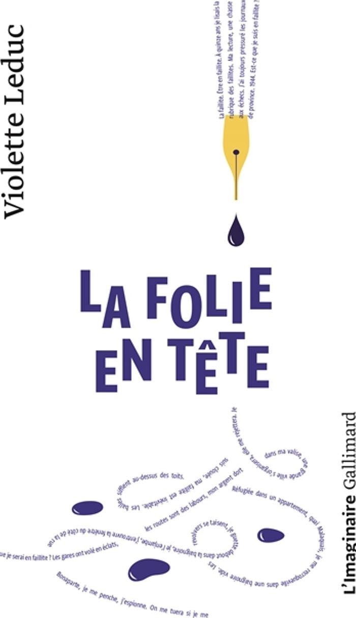 Couverture du livre « LA FOLIE EN TETE » de Violette Leduc, librairie Les Contes Infusés à Corte