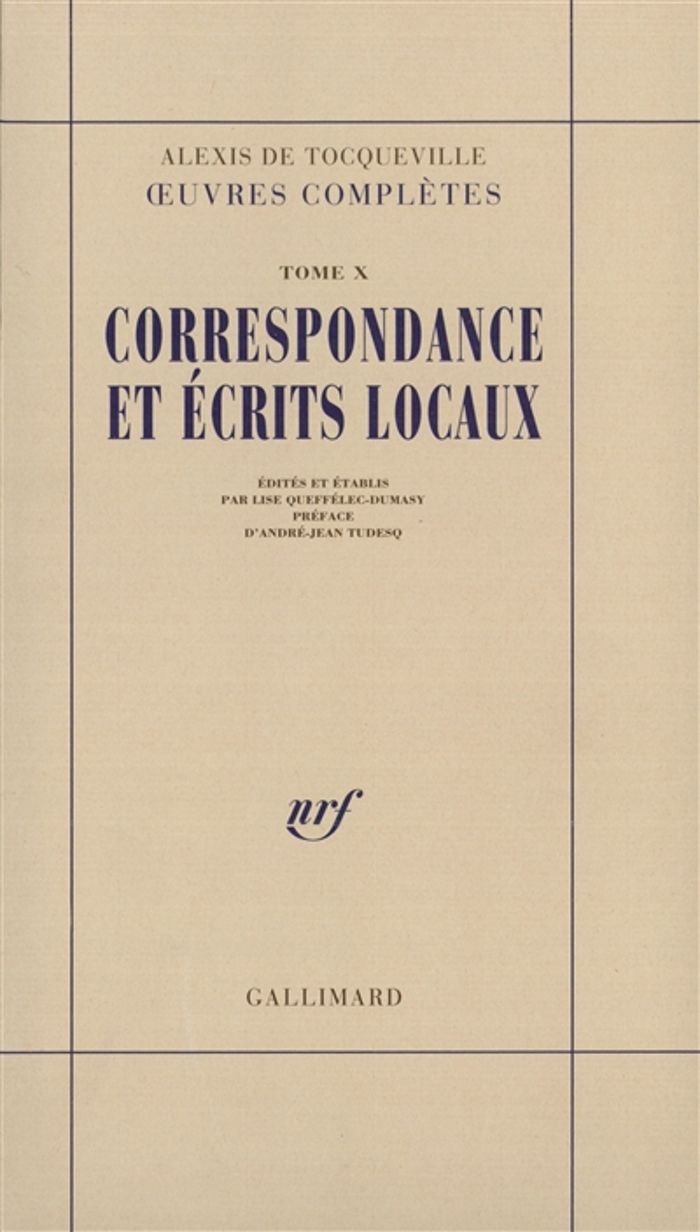 Couverture du livre « OEUVRES COMPLETES - X - CORRESPONDANCE ET ECRITS LOCAUX », librairie Les Contes Infusés à Corte