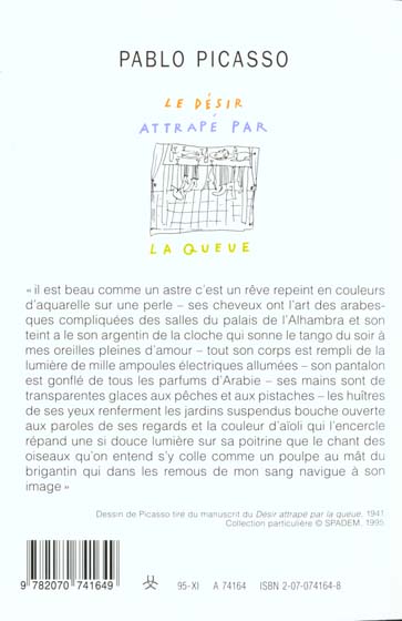 Quatrième de couverture de « LE DESIR ATTRAPE PAR LA QUEUE »