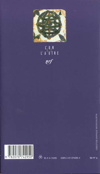 Quatrième de couverture de « L'AUTRE HEMISPHERE DU TEMPS »