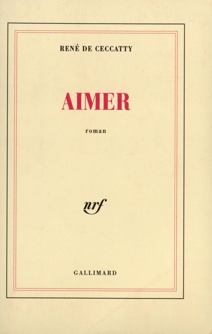 Couverture du livre « AIMER » de Ceccatty Rene De, librairie Les Contes Infusés à Corte