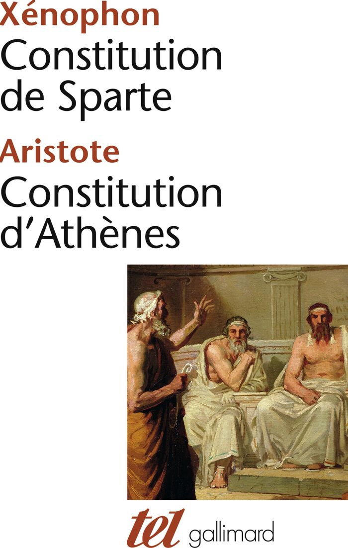 Couverture du livre « CONSTITUTION DE SPARTE - CONSTITUTION D'ATHENES », librairie Les Contes Infusés à Corte