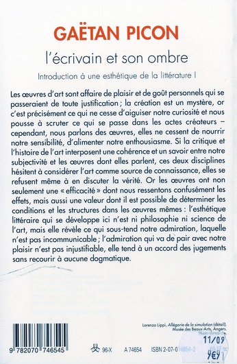 Quatrième de couverture de « INTRODUCTION A UNE ESTHETIQUE DE LA LITTERATURE - INTRODUCTION A UNE ESTHETIQUE DE LA LITTERATURE - »