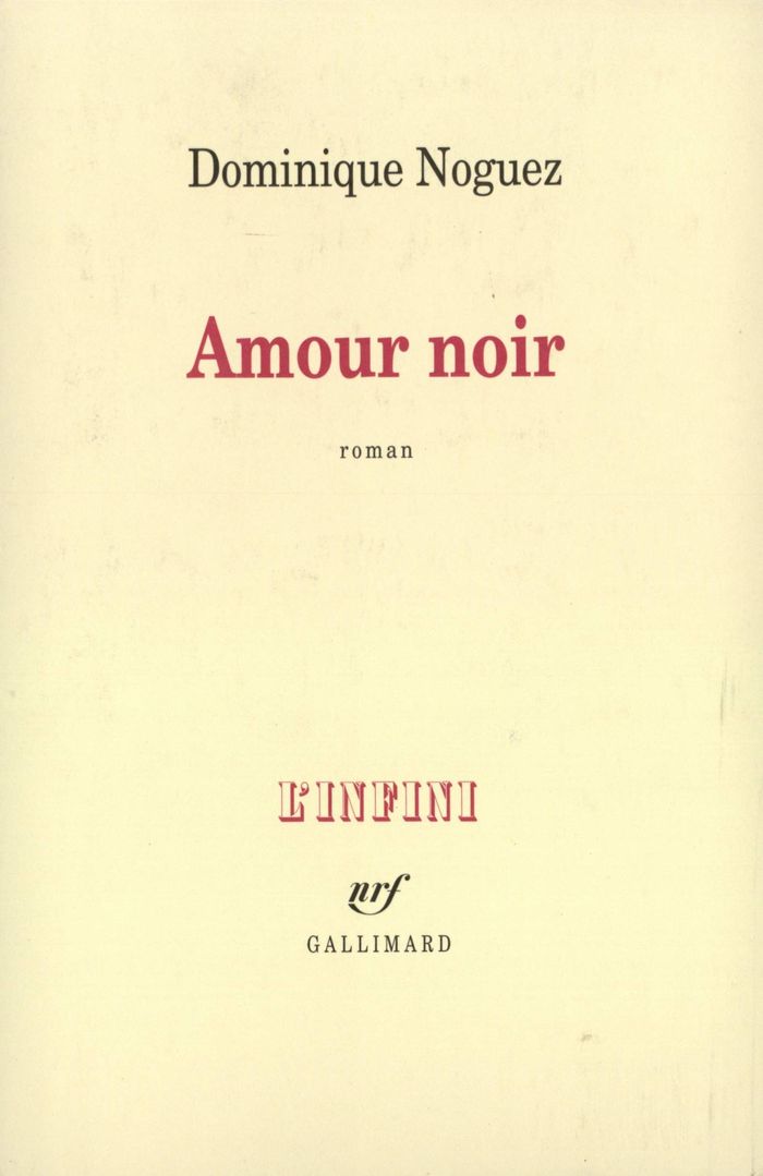 Couverture du livre « AMOUR NOIR » de Dominique Noguez, librairie Les Contes Infusés à Corte