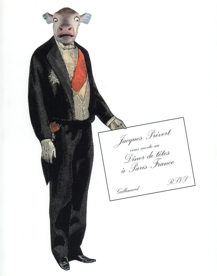 Couverture du livre « TENTATIVE DE DESCRIPTION D'UN DINER DE TETES A PARIS - FRANCE » de Jacques Prevert, librairie Les Contes Infusés à Corte