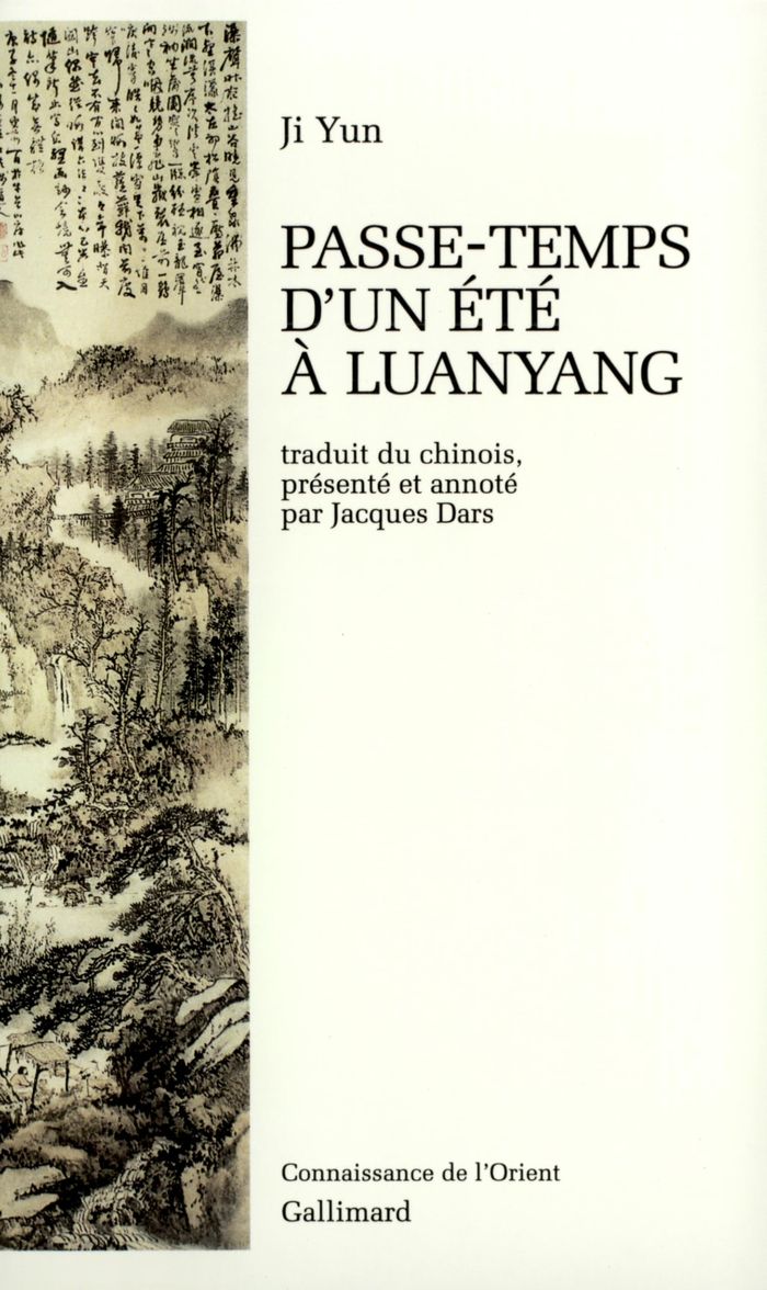 Couverture du livre « PASSE-TEMPS D'UN ETE A LUANYANG » de Yun Ji, librairie Les Contes Infusés à Corte