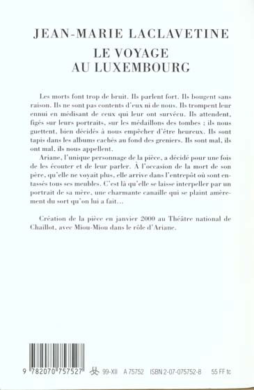 Quatrième de couverture de « LE VOYAGE AU LUXEMBOURG »