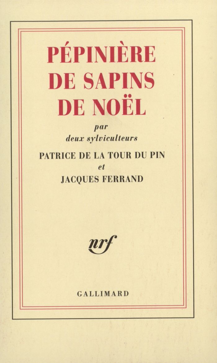Couverture du livre « PEPINIERE DE SAPINS DE NOEL, PAR DEUX SYLVICULTEURS », librairie Les Contes Infusés à Corte
