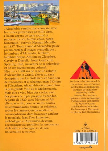 Quatrième de couverture de « ALEXANDRIE - HIER ET DEMAIN »