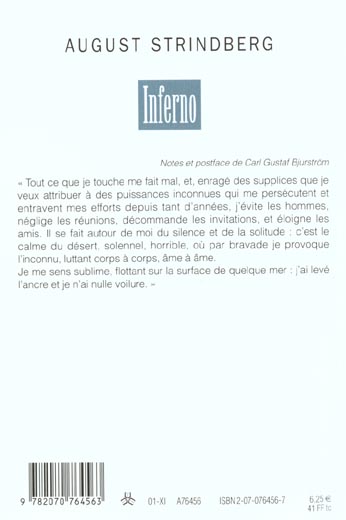 Quatrième de couverture de « INFERNO »