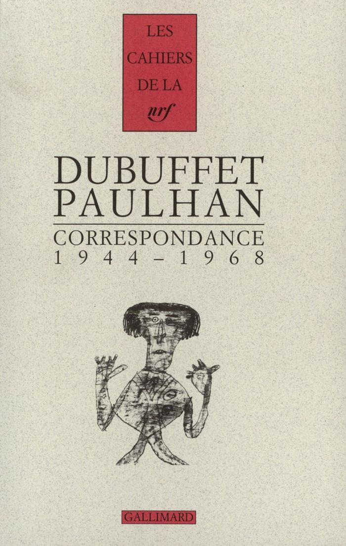 Couverture du livre « CORRESPONDANCE - (1944-1968) » de Dubuffet/paulhan, librairie Les Contes Infusés à Corte