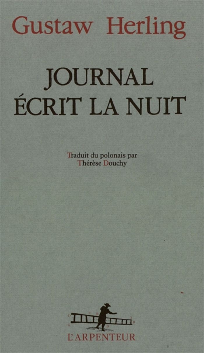Couverture du livre « JOURNAL ECRIT LA NUIT » de Herling/pomian, librairie Les Contes Infusés à Corte